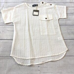 🆕NWT Belati White Pocket Shirt